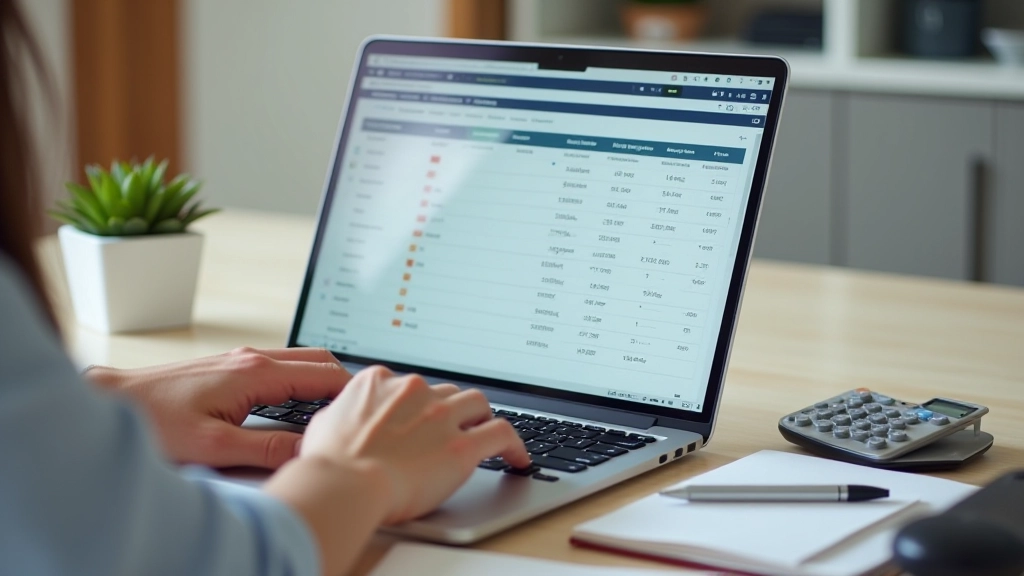 Gestion des dépenses partagées sur ordinateur portable avec outils de suivi financier
