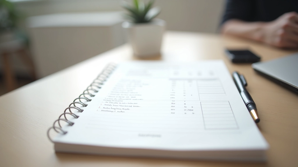 Cahier ouvert montrant un compte commun avec dépenses notées à la main