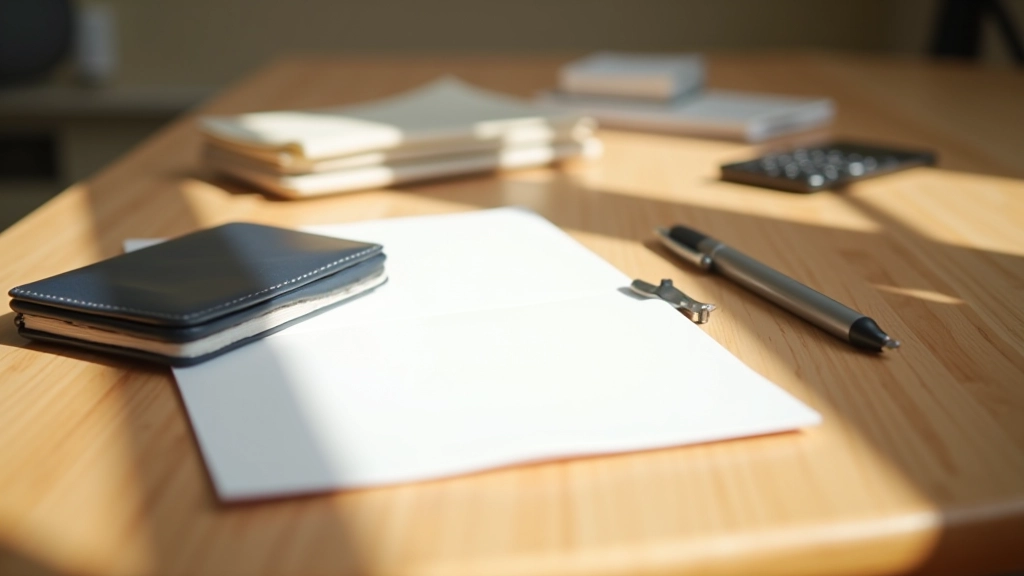 Système de gestion des dépenses communes avec enveloppes, carnet et calculatrice pour le suivi du compte partagé